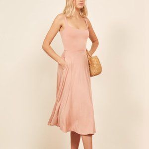 Blush Reformation Swing Dress